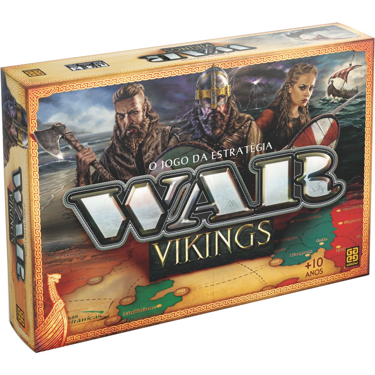 Jogo de tabuleiro War Vikings da Grow